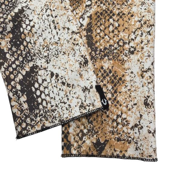 TRUE RELIGION Bodied Python Print Mid Rise Leggings Size Small Made In USA - Picture 7 of 7